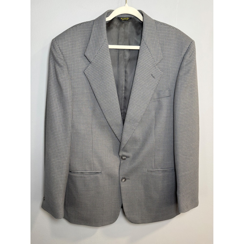Monsieur Givenchy Men's Grey Textured Blazer Jacket‎ Made in USA Size 42